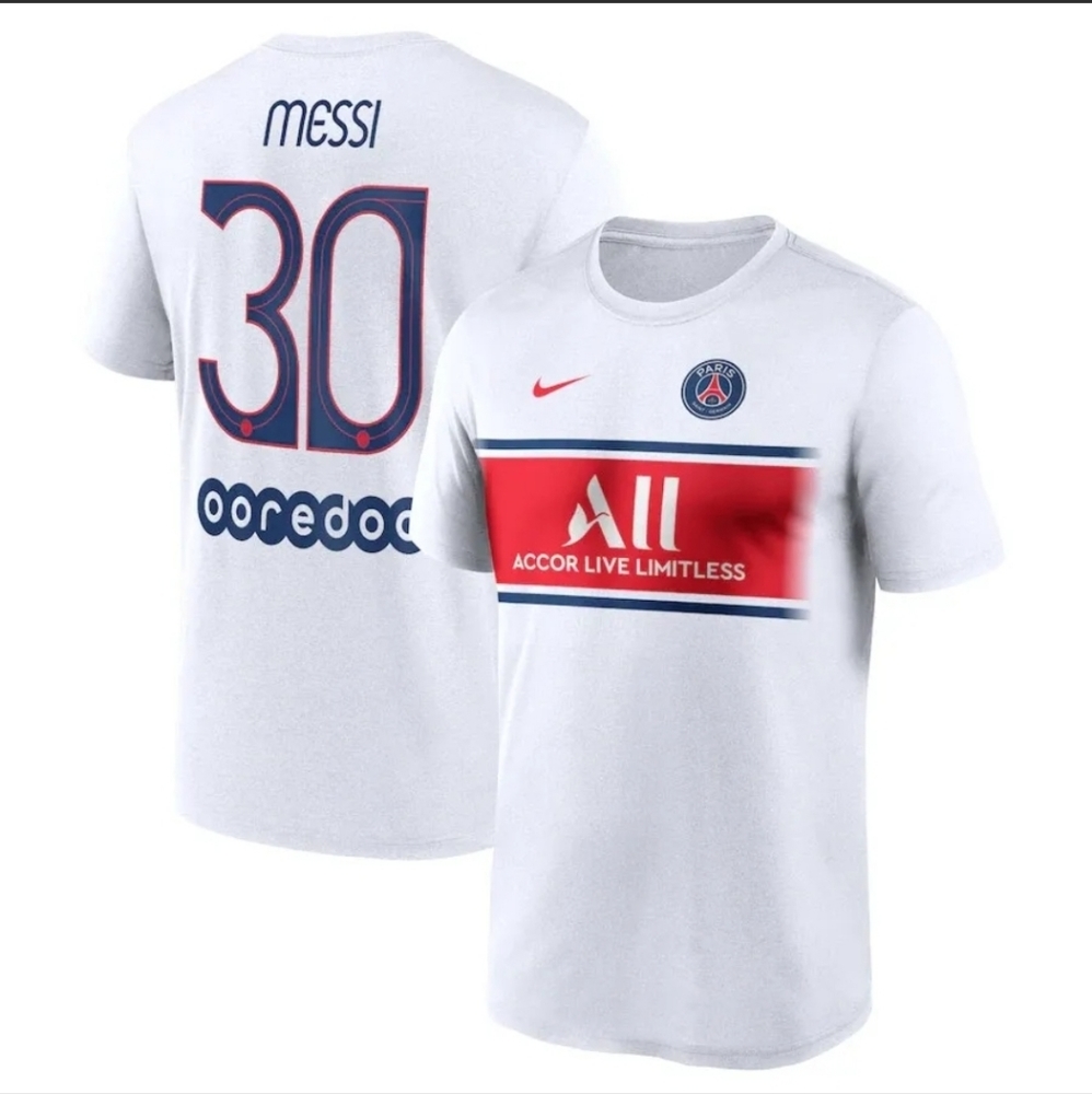 Lionel Messi Leo Messi Paris Saint-Germain Nike Jersey Shirt Men Size NWT